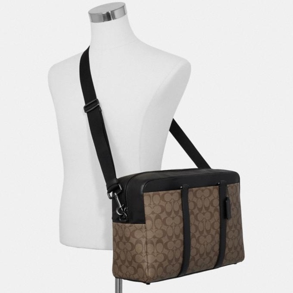 ♥️ DECIDED TO KEEP ♥️Coach Trekker Carryall In Signature - Travel - Picture 5 of 17